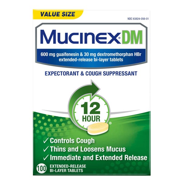 Mucinex Dm - Extended Release Bi-Layer Tablets, 100 Count