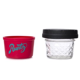 Runtz Red & Teal 4oz Mason Stash Jar by RE:STASH
