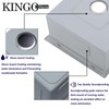 KINGO HOME Drop in Bar Sink,20 x 21 Inch Single