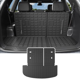 powoq Cargo Mat Compatible with 2020-2025 Kia Telluride Trunk Mat Cargo Liner TPE Back Seat Protector Trunk Liner Replacement for 2020-2025 Kia Telluride Accessories