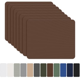 OAZ 8 Pieces 7.87 x 5.9 inch Nylon Repair Patches Nylon Fabric Patch Self-Adhesive Nylon Repair Tape Waterproof Lightweight Outdoor Gear Repair Patch Kit for Down Jacket Clothing Tent Bag (Brown)