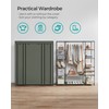SONGMICS Closet Wardrobe, Portable Closet for Bedroom, Clothes Rail with