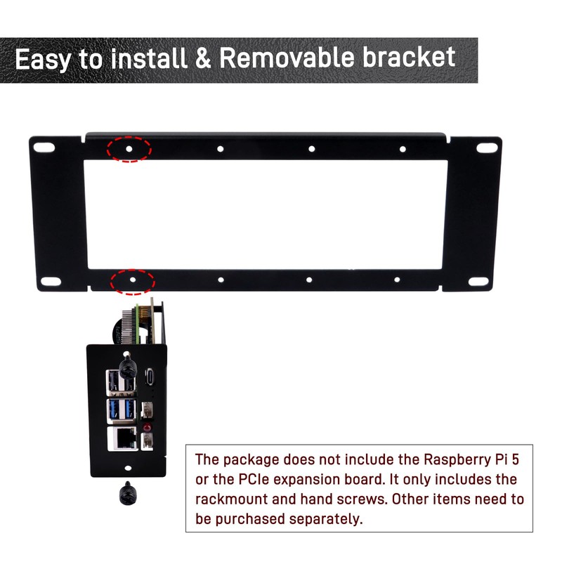 GeeekPi DeskPi RackMate 10 inch 2U Rack Mount for DIY