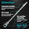 DURATECH Extra Long Flex Head Ratchet Wrench, 144-P, Double-Stacked Pawls,
