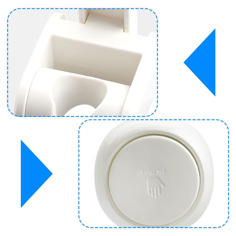 GLADFRESIT Suction Cup Shower Holder, Wall Mounted Removable Shower Head