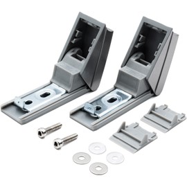 Door Handle Repair Kit Fridge Hinge for Fridge Door Handles Compatible / Replacement for Liebherr Repair Kit 9590178 such as 9590190 Door Handle Repair Silver, Plastic, Metal