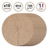 La cordeline Natural Felt Jute Plant Discs Diameter 16 cm