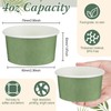 Maxdot 4 oz Dessert Cups, 60 Sage Green Disposable Ice