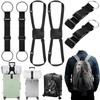 Sadnyy 6 Pack Luggage Straps for Suitcases, Adjustable Travel Belt