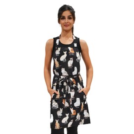 Ladybird Line The Catty Groomer Waterproof Pet Grooming Apron for Pet Groomers - One Size