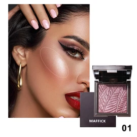 Maffick corrector y polvo corrector, polvo de ajuste, maquillaje de polvo facial y polvo de acabado, corrección de color para un tono uniforme (01, 67g)