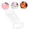Generic 10pcs Clear Acrylic Table Cards Blank Guest Name Sign