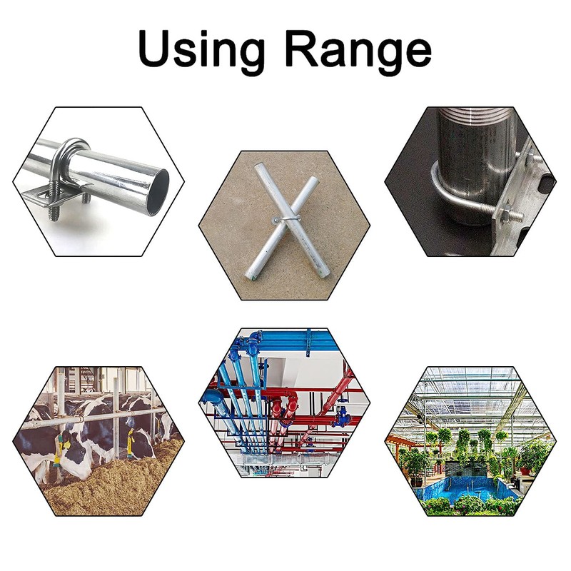 Round U-Bolt 50 Nm (1.97") Inside Width 304 Stainless Steel