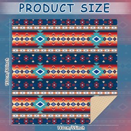 Lonfliness Car Seat Cover Towel Non Slip Back Seat Car Seat Towel Performance Microfiber Athletic Running Towel Washable Seat Cover for Gym Workout Sweat Outdoor Sport Beach Hiking Yoga (Aztec)