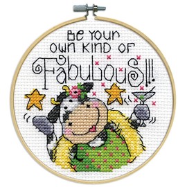Design Works Crafts Hoop, Fabulous Counted Cross Stitch Kit