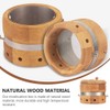 Healifty Moxibustion Box Bamboo Moxa Burner Holder 3- Gear Adjustable