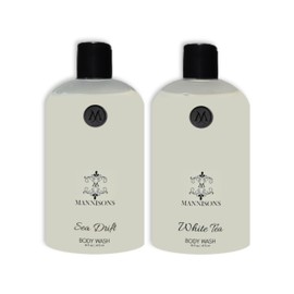 MANNISONS Body Wash 2-Pack Set - Sea-Drift/White Tea (16 fl oz/ea)