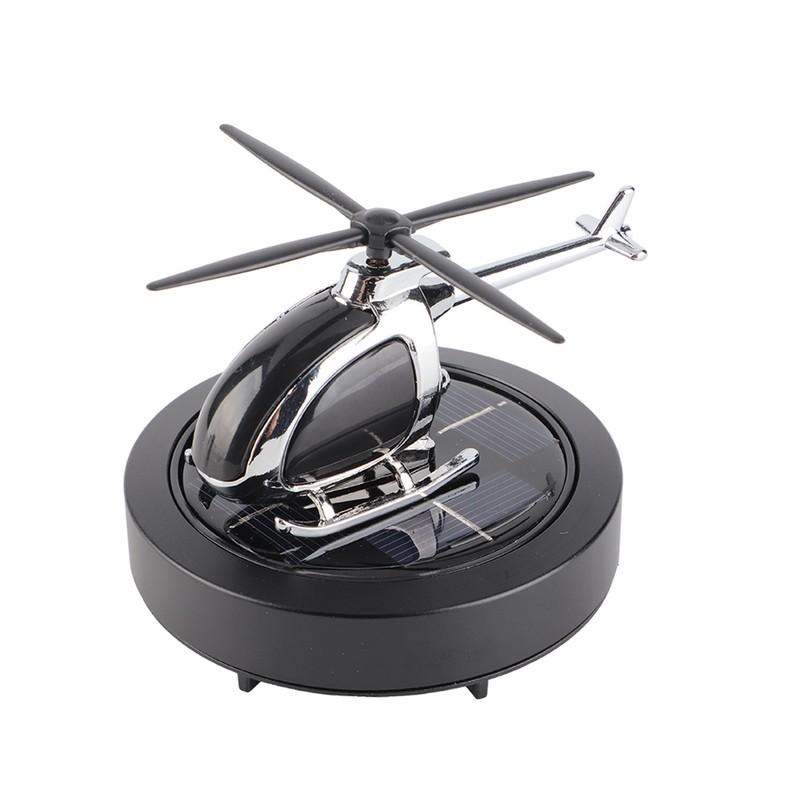 Car Air Freshener Solar Helicopter Rotating Car Aromatherapy Diffuser Car