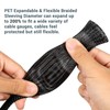 PET Expandable Braided Sleeving 25Ft-1/2 inch Wire Loom, Aibole Braided