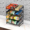 Simple Houseware 2 Tier Can Rack, Black - 2 Pack