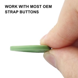 Coufce Guitar Strap Locks Premium Strap Blocks for Guitar Protection Set of 12 Silicone Strap Locks in Green