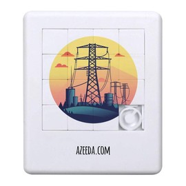 'Electric Pylons' Sliding Puzzle (PZ00034162)