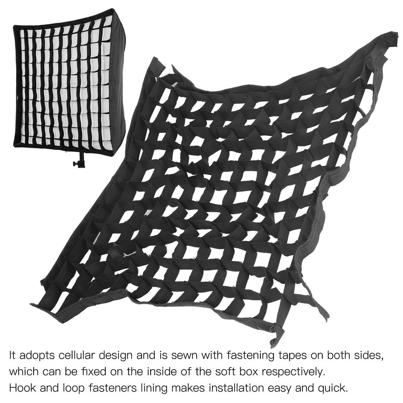 60x60cm Portable Softbox Cellular Grid Mesh for Photography Shooting Studio