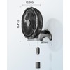 Koonie 12 Inch Wall Mount Fan, Quiet Wall Fan with