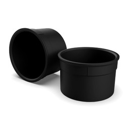 whautole Center Console Cup Holder - CCONCUP92 - Compatible with for Ford Bronco, F150, F250, F350.1992,1993,1994,1995,1996,Black Matte Texture(2 Pack)