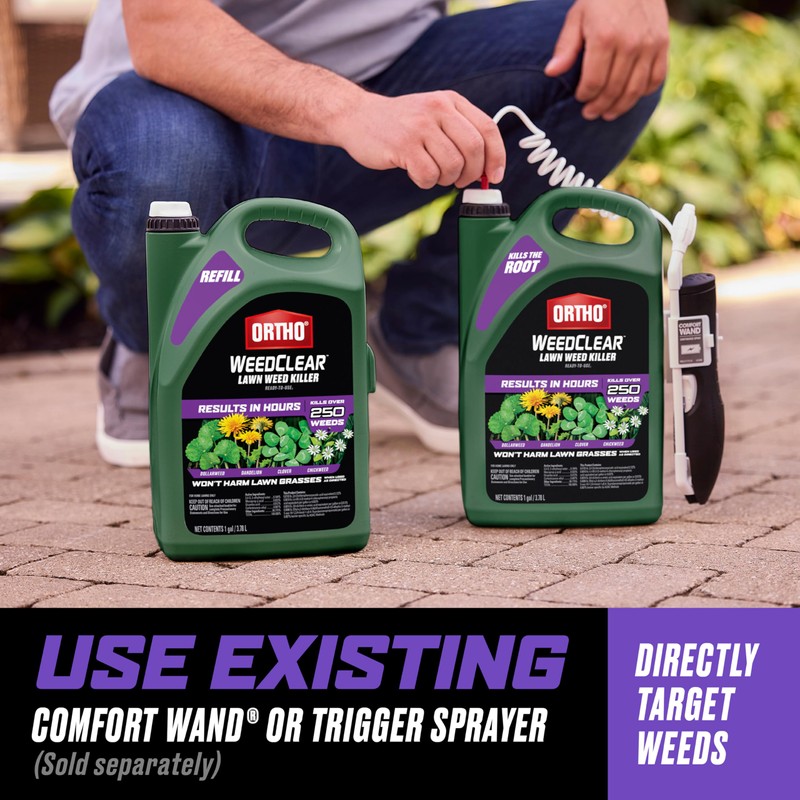 Ortho WeedClear Lawn Weed Killer Ready-to-Use1 Refill, Kills Dandelion and