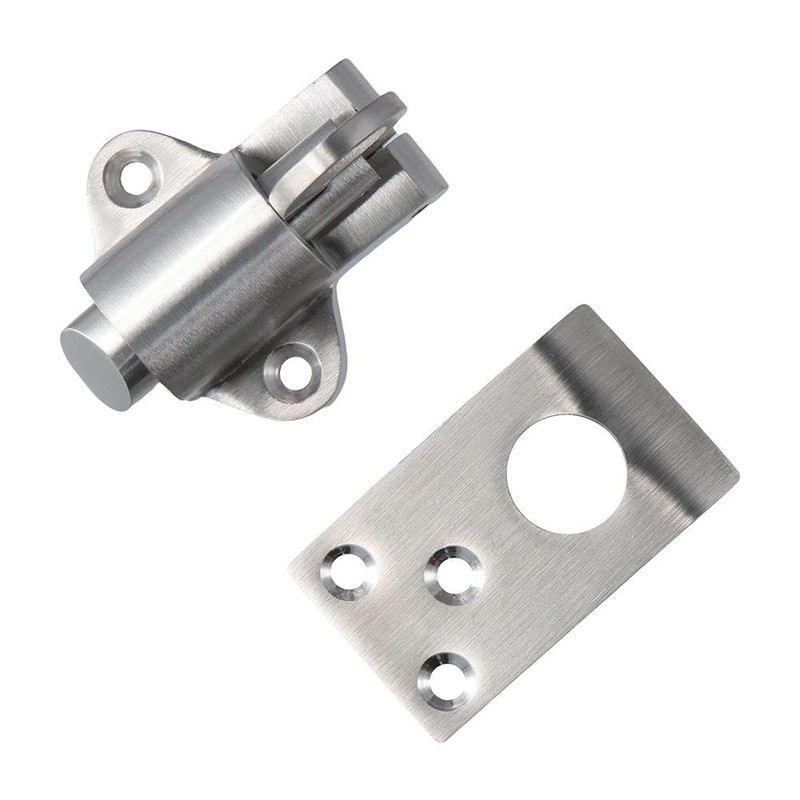 Urjumpea Door Latch Lock Stainless Steel Security Pull Ring Spring