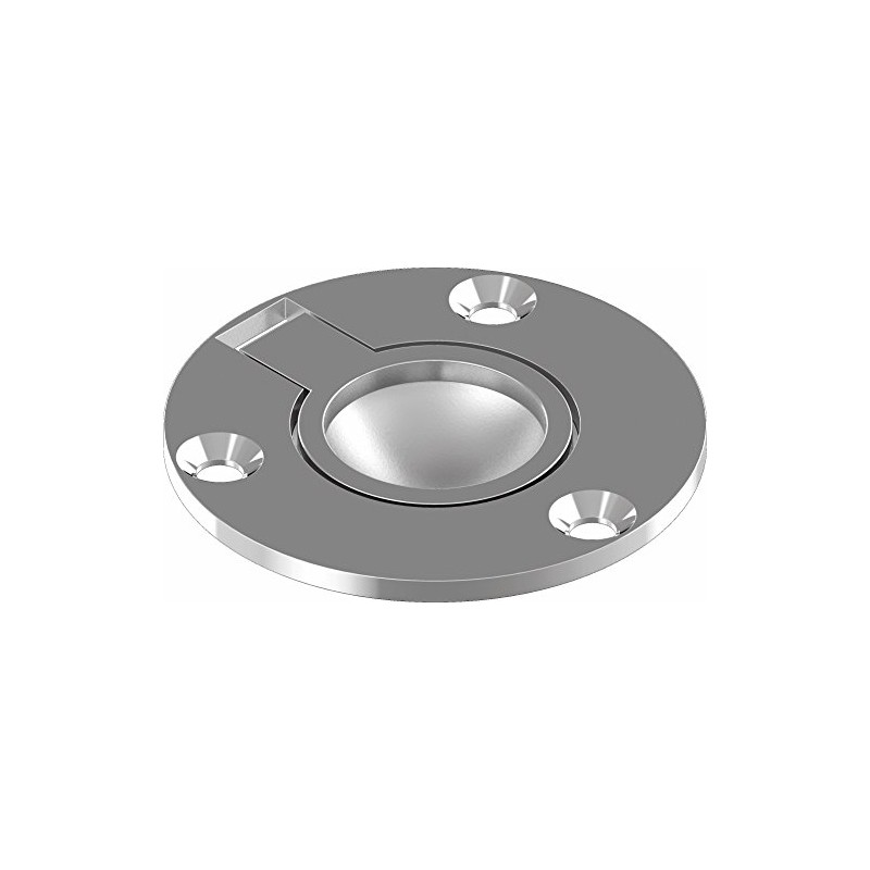 ARBO-INOX Floor Lifter Round Investment Cast Polished Stainless Steel A4