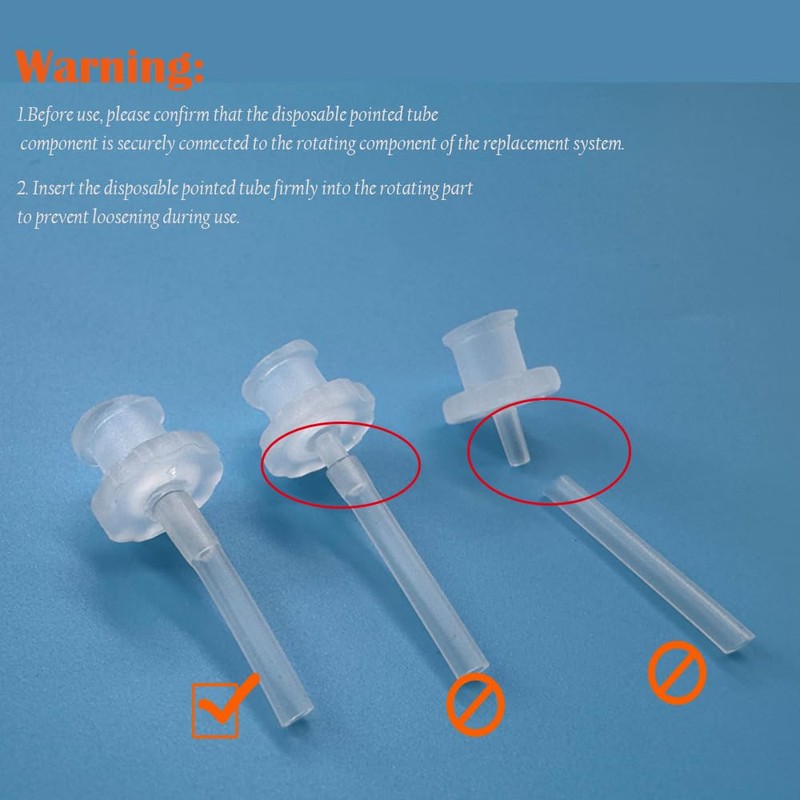Disposable Ear Washer Tip Replacement Tubes - Compatible with Doctor