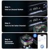 LIHAN Bluetooth 5.4 Car Adapter, Transmitter for FM Radio,65W Retractable