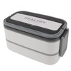 Double Layer Bento Box 316 Stainless Steel Compartment Portable Lunch