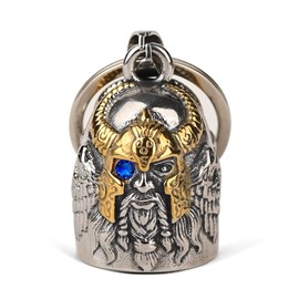 MidSmile Birthstone Odin Viking Motorcycle Bells: Viking Biker Bell, Motorcycle Keyring Guardian Bell, Motorcycle Accessories Gremlin Bell Gifts for Men and Women, 09.September, S
