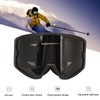 Ski Goggles Double Layer Sun Protection Anti Fog Adjustable Elasticity