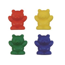 EAI Education Bear Counters: 4 Grams: 4 Colors - Set of 128 in a jar