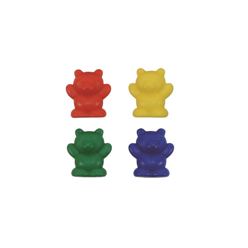 EAI Education Bear Counters: 4 Grams: 4 Colors - Set