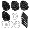 Caltric New 2 Rear Axle Inner Outer CV Boot Kit