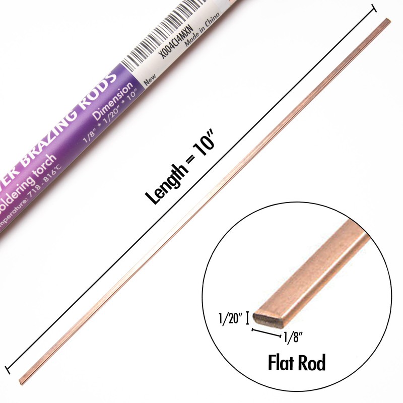40 Sticks Brazing Rods Bcup-3 5% Silver Solder Phos Copper