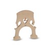 Despiau bass bridge, double bass bridge Superieur Planet D 3/4