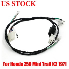 hozlyblogors Pigtail Wiring Wire Harness For Honda Z50 Z50A Z 50 A Mini Trail K2 1971' 1971