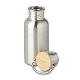 ECHTWERK Practical Water Bottle, Water Bottle, Sports Bottle, Insulated Flask, Made of High Quality Stainless Steel with Bamboo Lid, for Outdoor Activities, Carry Handle, BPA-Free, Leak-Proof, 5