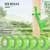 Hubaow 6 Pack Green Flagging Tape, Non-Adhesive Plastic Ribbon Neon