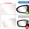 TOP-MAX Driver Side Heated Mirror Glass Compatible with Volkswagen VW