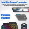 One Handed Gaming Keyboard and Mouse Combo, RGB Rainbow Backlit