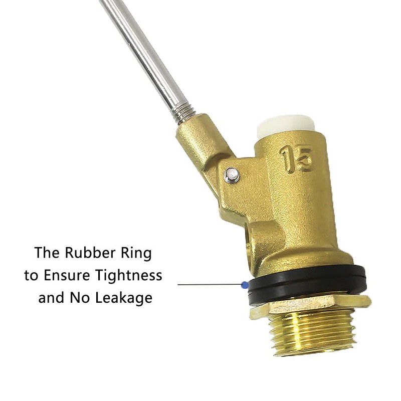 SagaSave Ballcock Float Valve, Circular Brass Body Ball Valve Float,