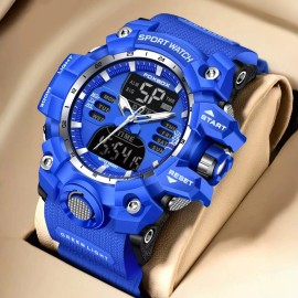 LIGE Digital Watches Men Top Brand Luxury Military Chronograph Waterproof Watch