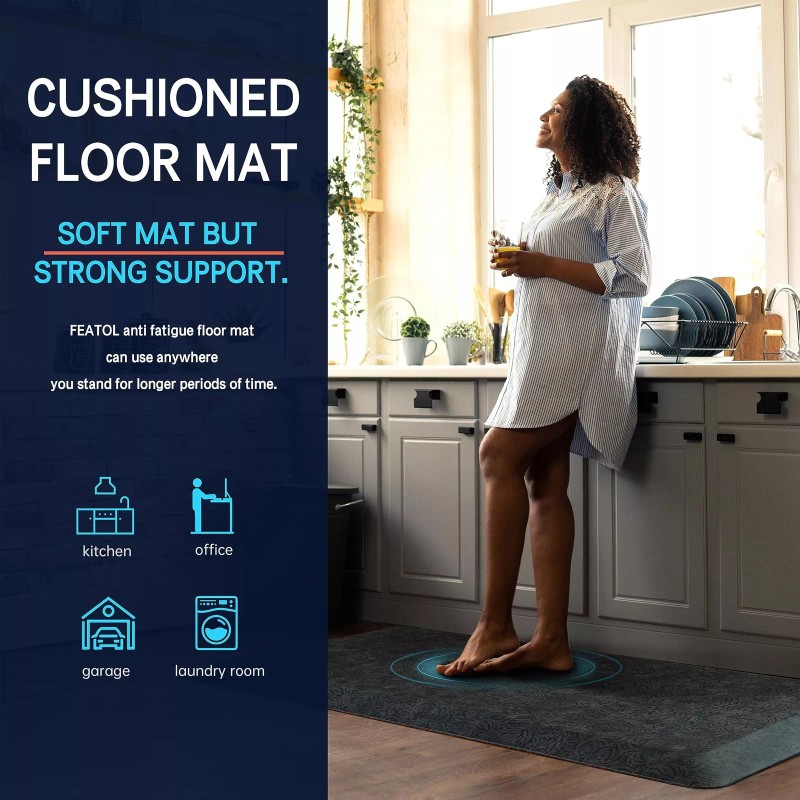 FEATOL Anti Fatigue Mat Kitchen Floor Mat, FEATOL Standing Desk